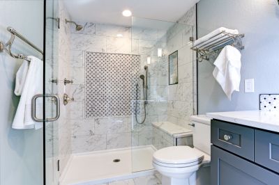 Spacious Shower Stall